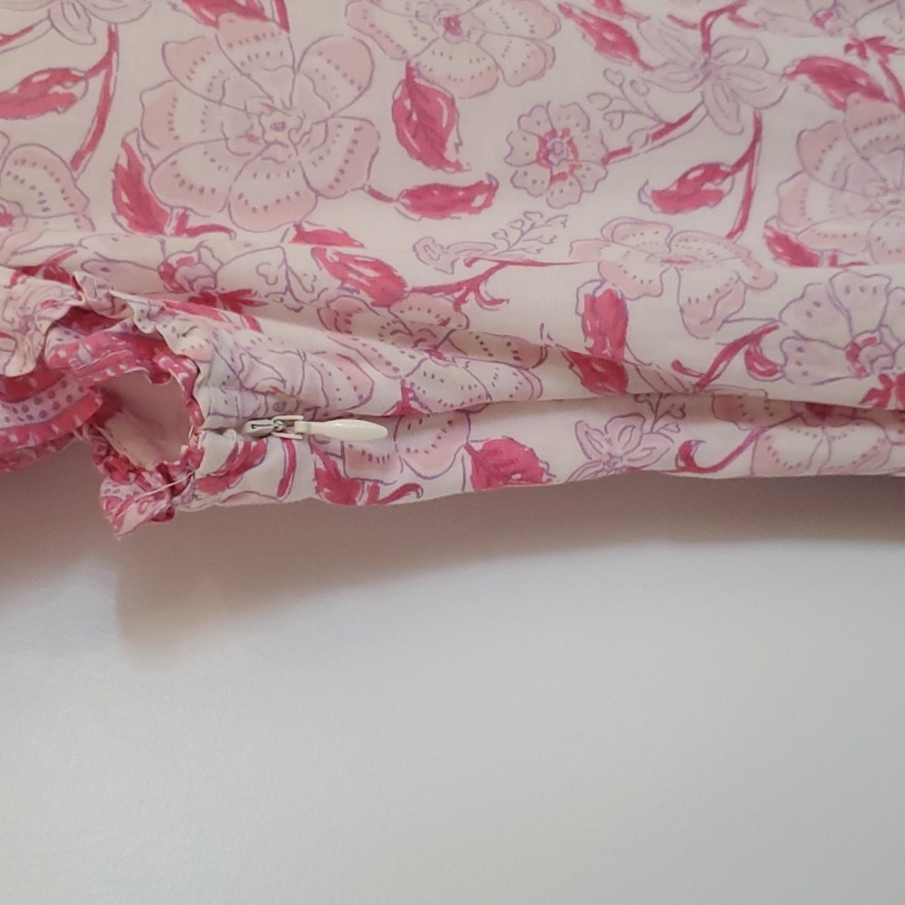 Vineyard Vines Nora Pintuck Dress, Size S, Pink, White & Purple - Picture 9 of 11